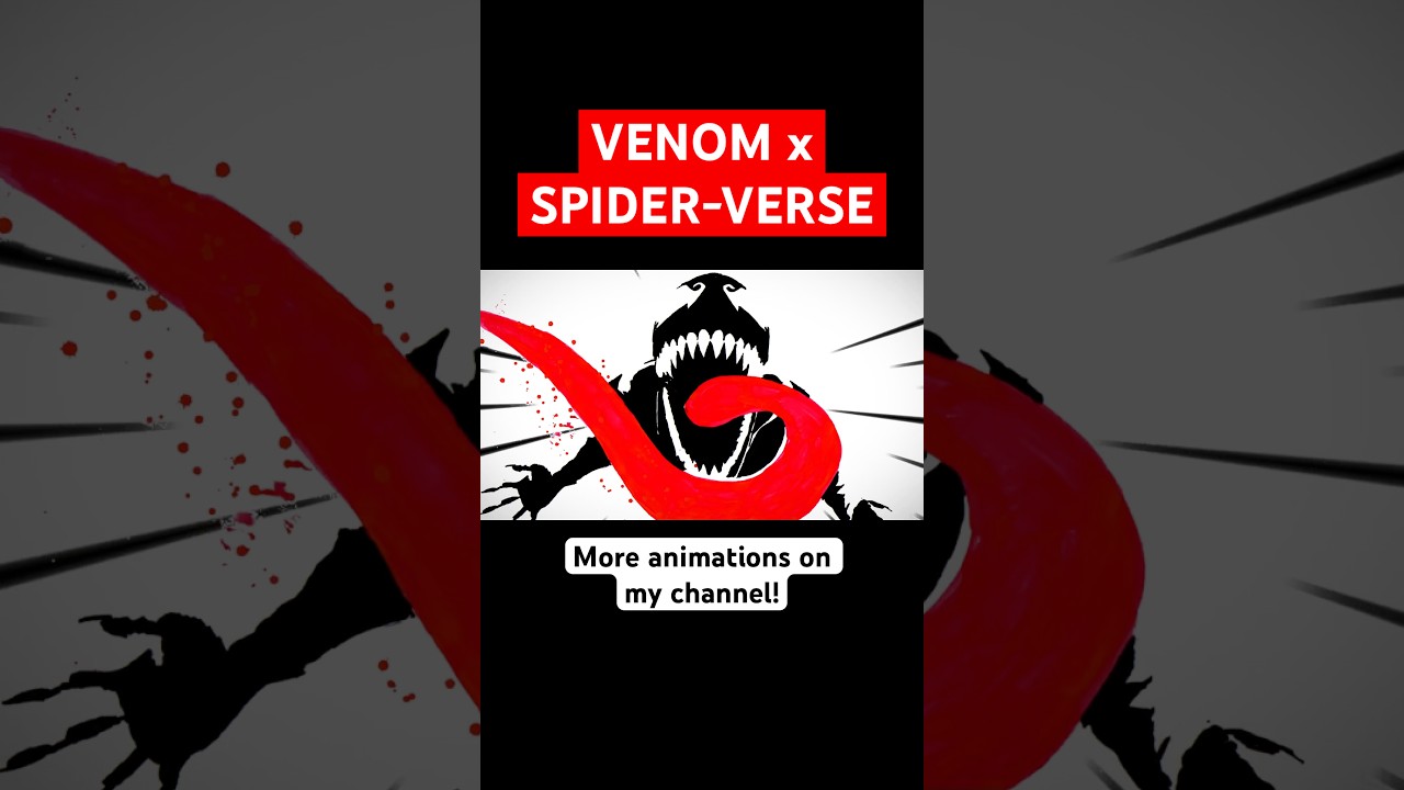 Wait for the scream😱💥  Full Venom animation breakdown on my channel! #spiderverse #venom
