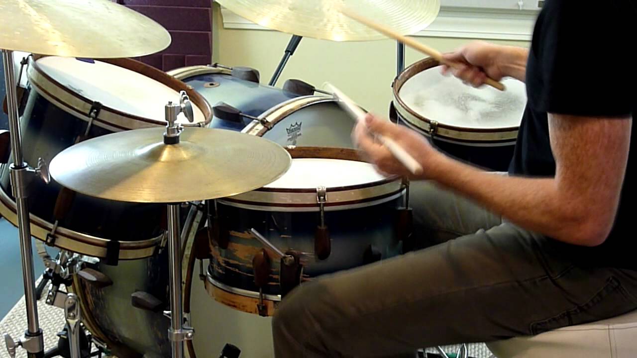 Dave Brophy Plays His Slingerland Rolling Bomber Kit - Part 3