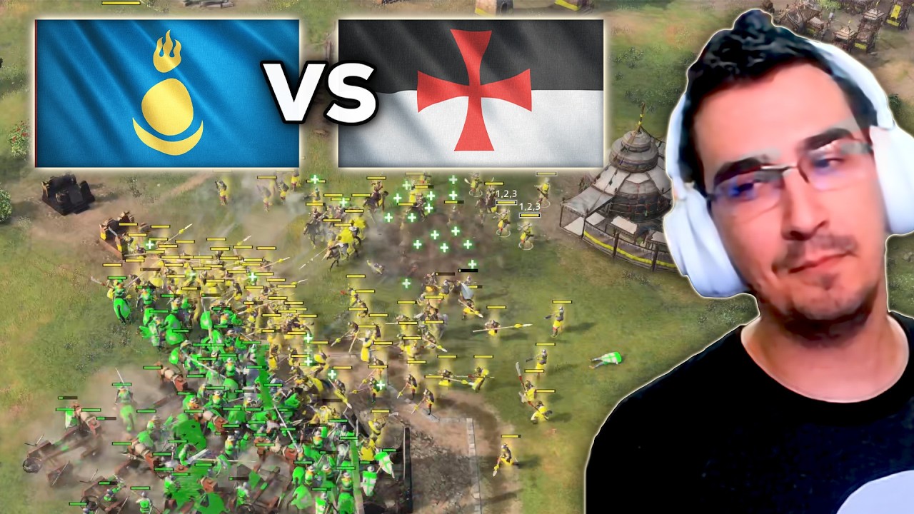 ULTIMATE HYBRID BATTLE - Mongols vs Knights Templar