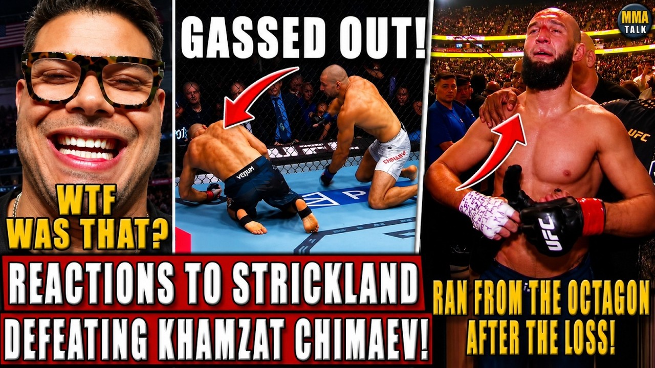 INSANE! REACTIONS to Sean Strickland DEFEATING Khamzat Chimaev at UFC 328! Hokit & Costa SEPERATED