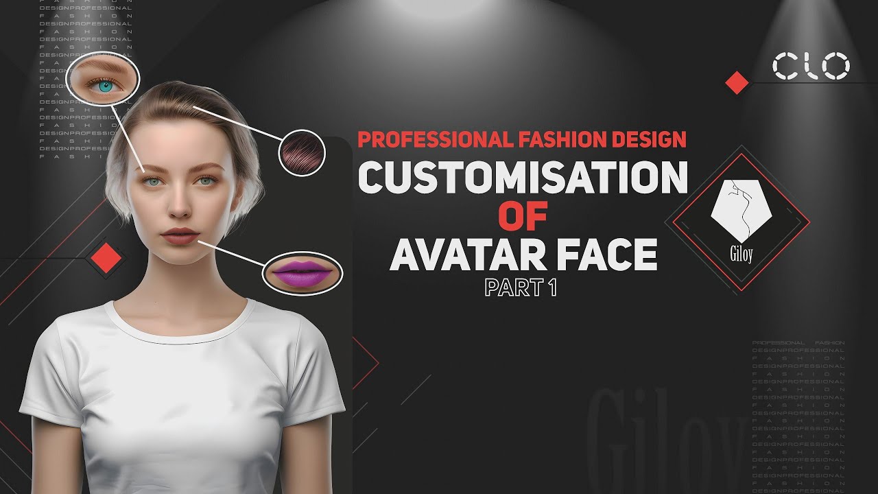 Customize avatar face in #clo3d part 1 شخصی سازی چهره آواتار در کلوتریدی (با زیرنویس فارسی)
