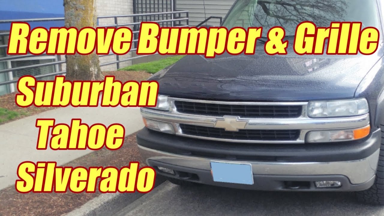 How to Replace the Front Bumper on Suburban, Tahoe, Silverado 1999 - 2006