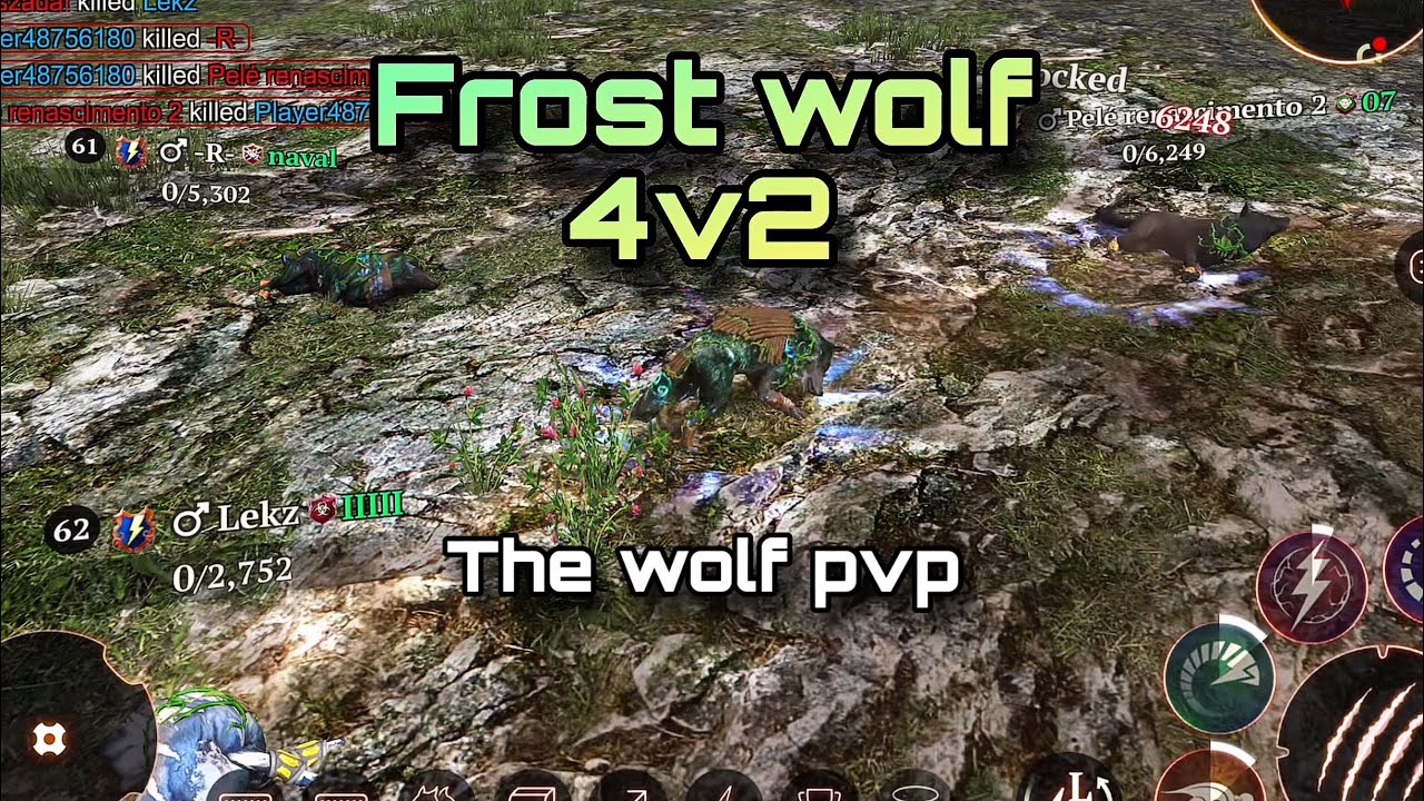 The wolf - Frost wolf in a 4v2 WAR || casual PvP with high hps