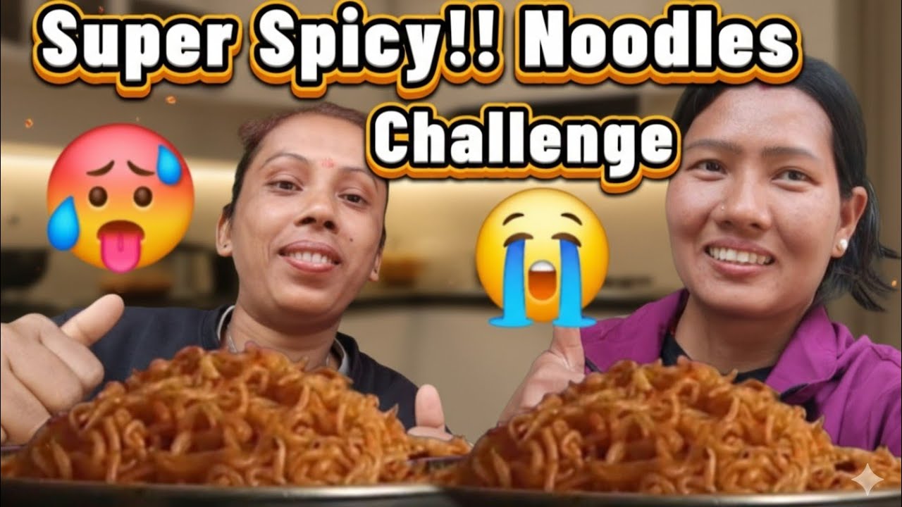 Spicy Current Noodles Challenge 🥵