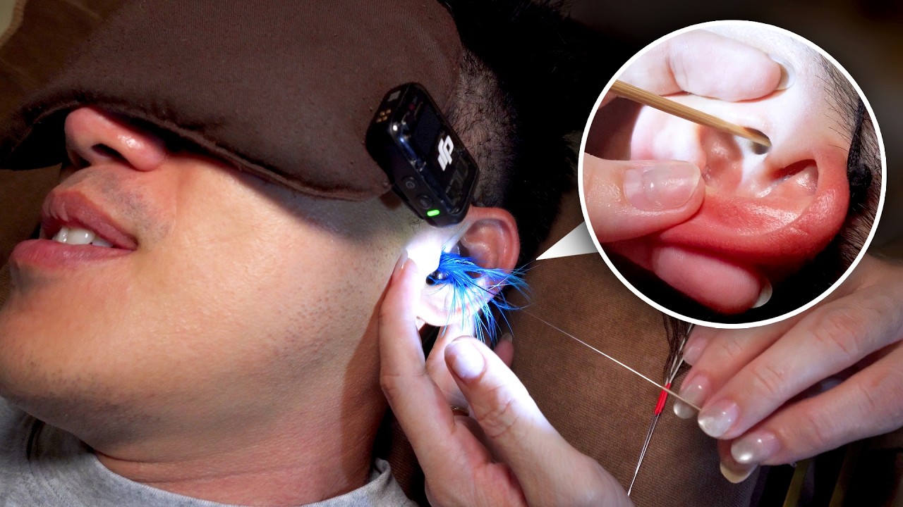 ASMR: Satisfying Ear Cleaning, Eye Relaxation & Ultimate Head Spa (Real Sounds)