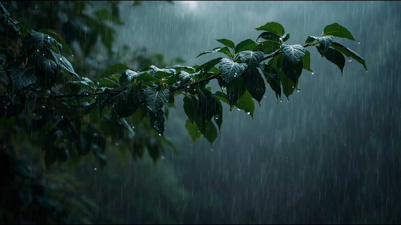 Natural Rain Sounds in the Forest for Deep Sleep and Relaxation | No Music No Thunder