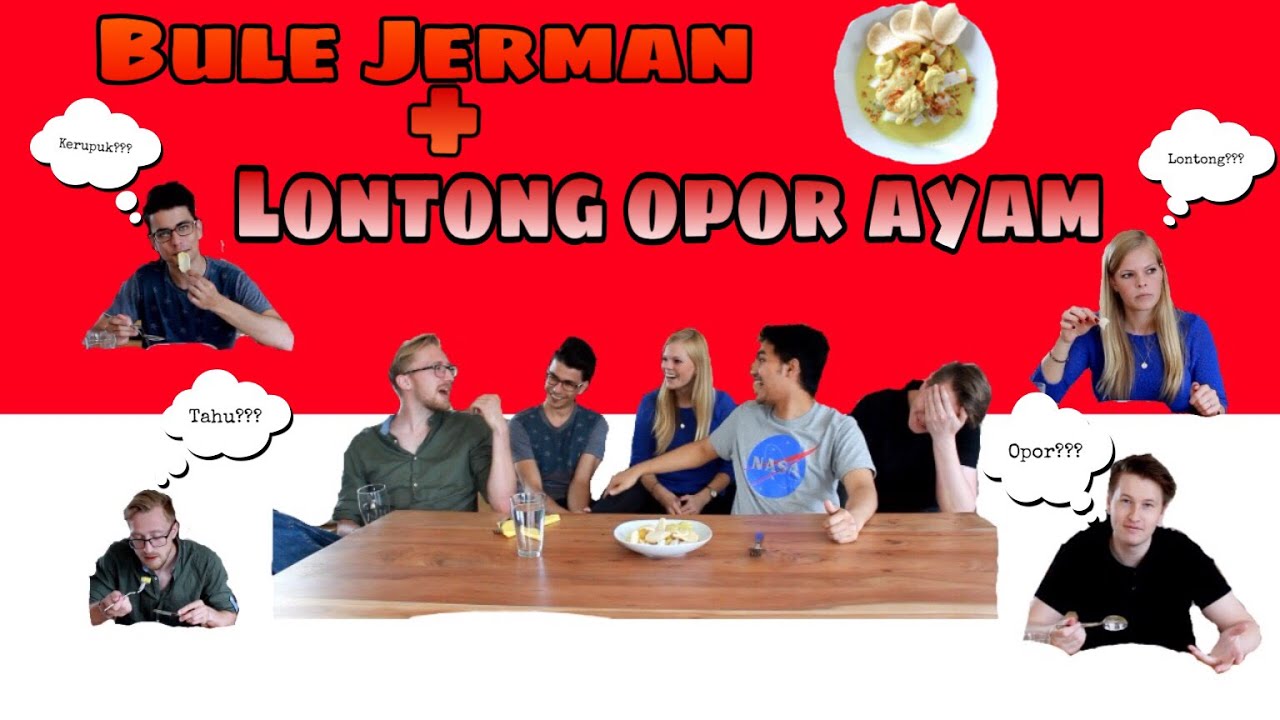Bule Jerman nyobain lontong Opor Ayam (Menu Lebaran) |  German's Taste Lontong Opor| #46