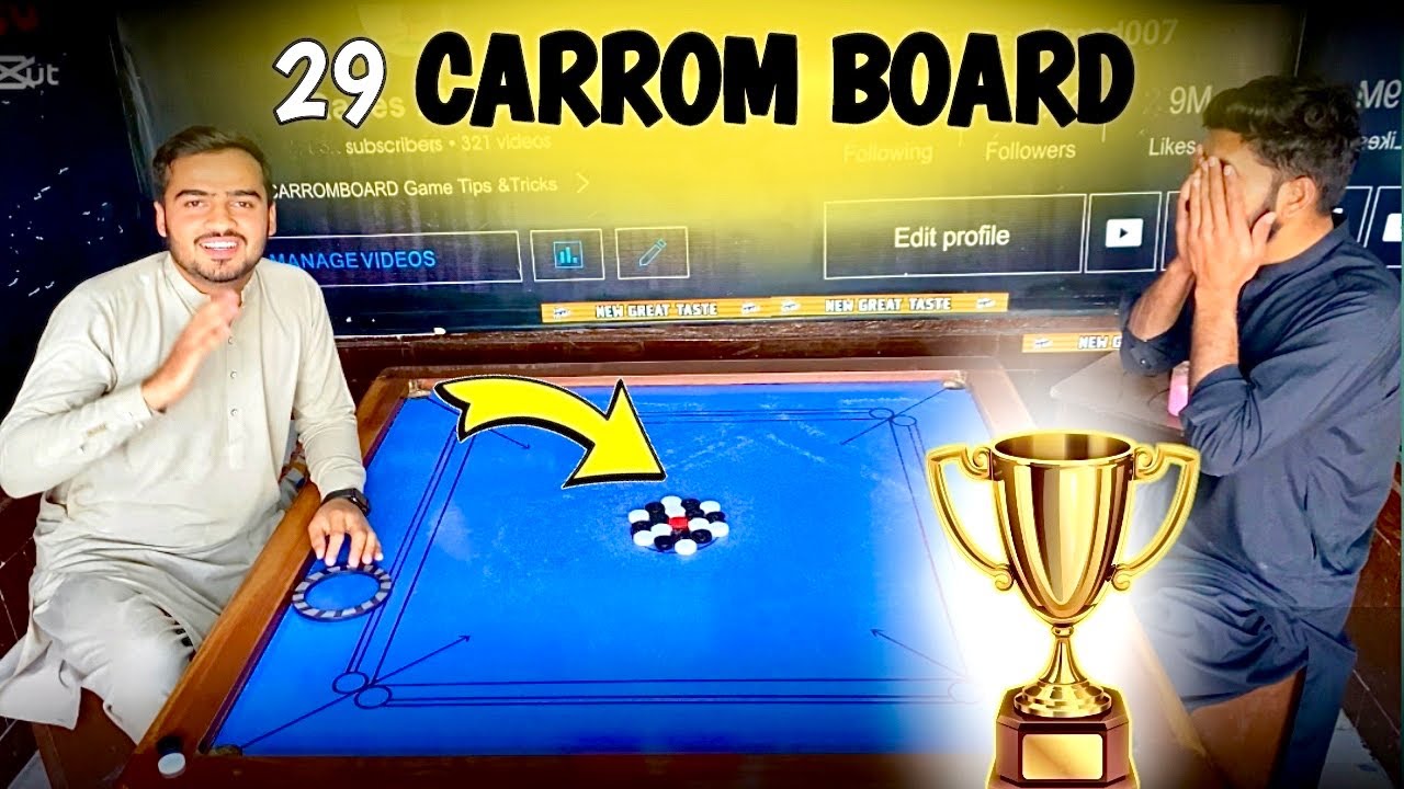 carrom board 29 point match || Raees Ahmad carrom board