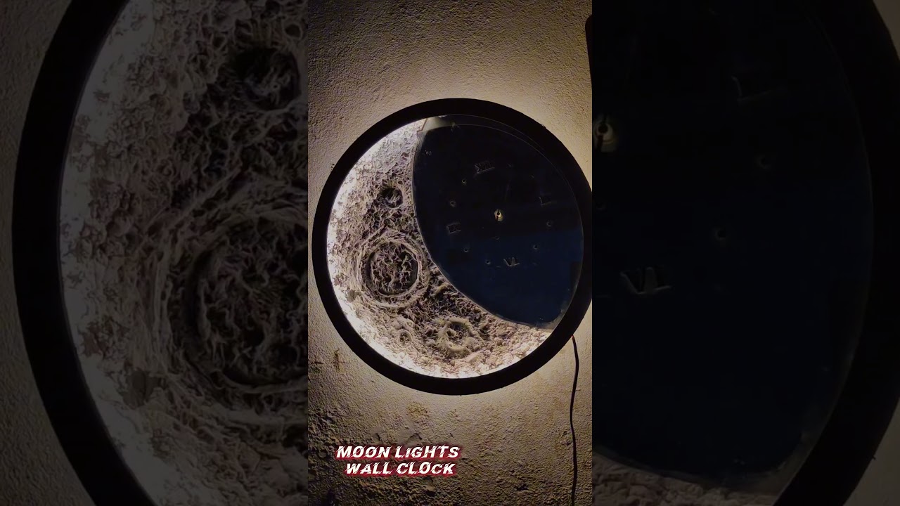 Moonlight Wall Clock Final Look Check It.. 