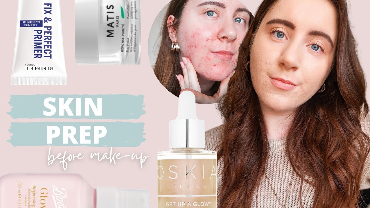HOW TO PREP Acne-Prone Skin BEFORE APPLYING MAKEUP | Minimise Texture