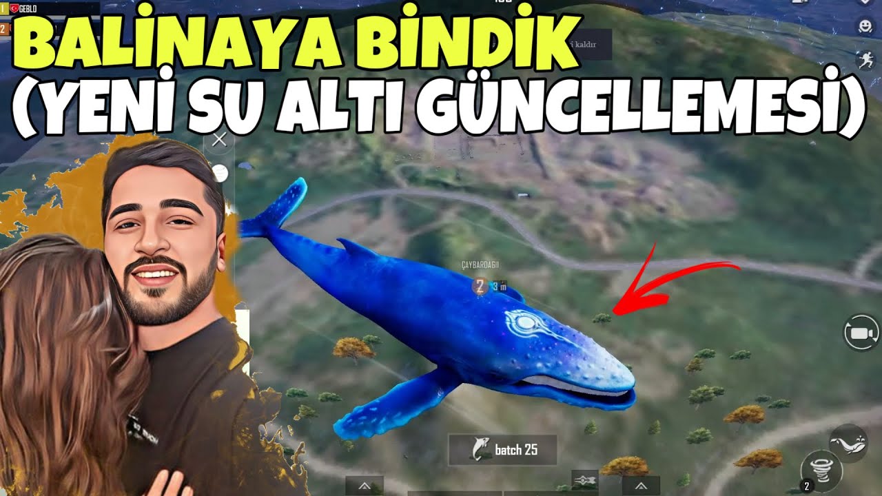 POSEİDON GEBLO İLE AYŞO! EFSANE G&Uuml;NCELLEMEDE BALİNAYA BİNDİK! -PUBG MOBİLE