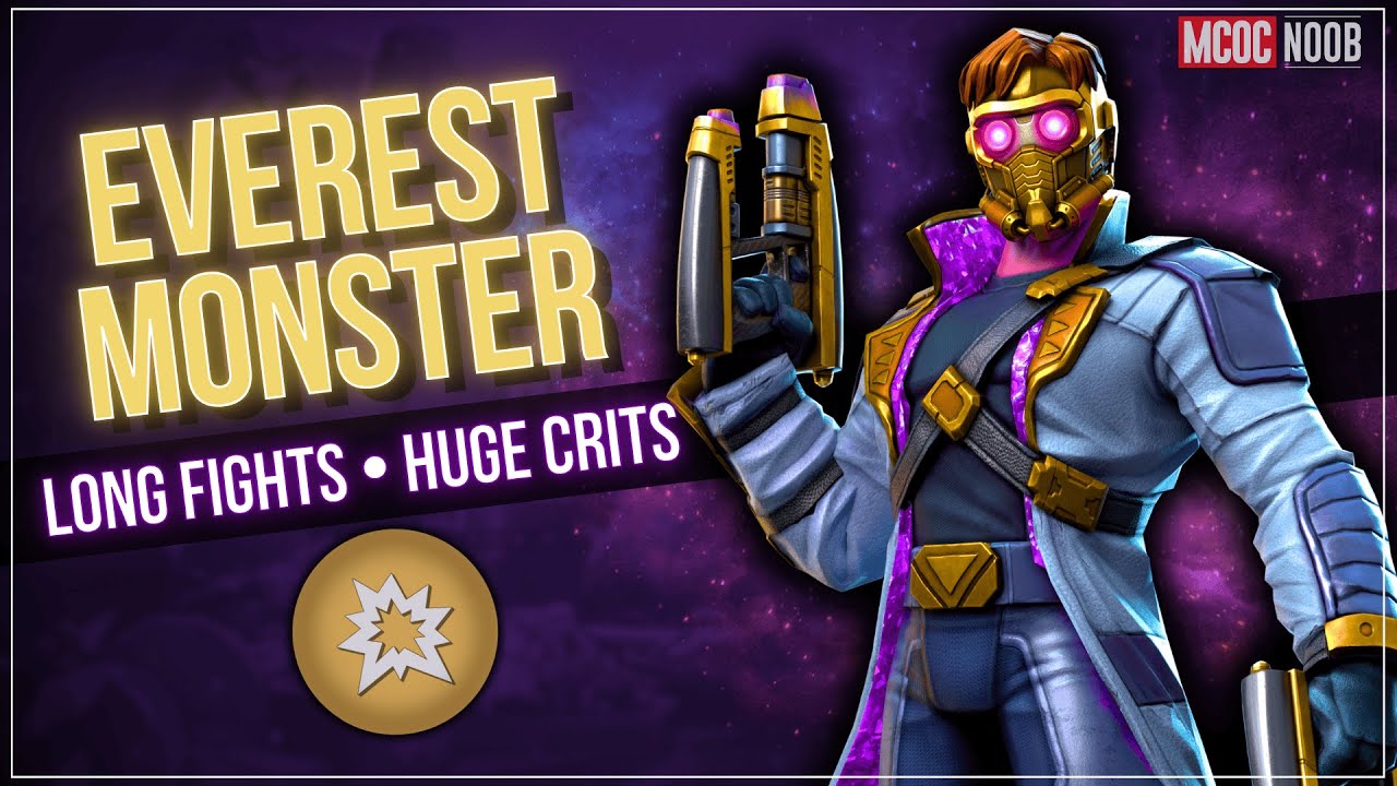 The Everest Monster | Star-Lord (Stellar Forged) | Long Fights & Huge Crits (MCOC)