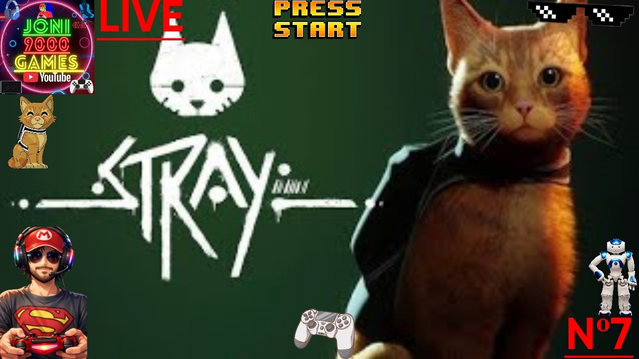 Stray no JONI 9000 GAMES - Parte 7 - 9 Vidas Não Parecem Suficientes Para Esse Lugar!