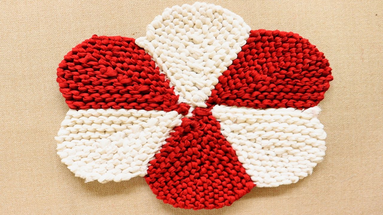 गोल आकार का पायदान वीडियो देखकर आसान तरीके से बनाना सीखें | Easy doormat design |