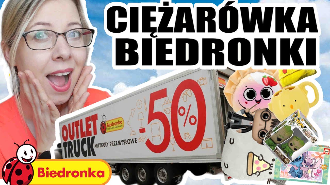 CIĘŻARÓWKA BIEDRONKI Z MEGA PROMOCJAMI #biedronka #funkopop #zakupy #vlog
