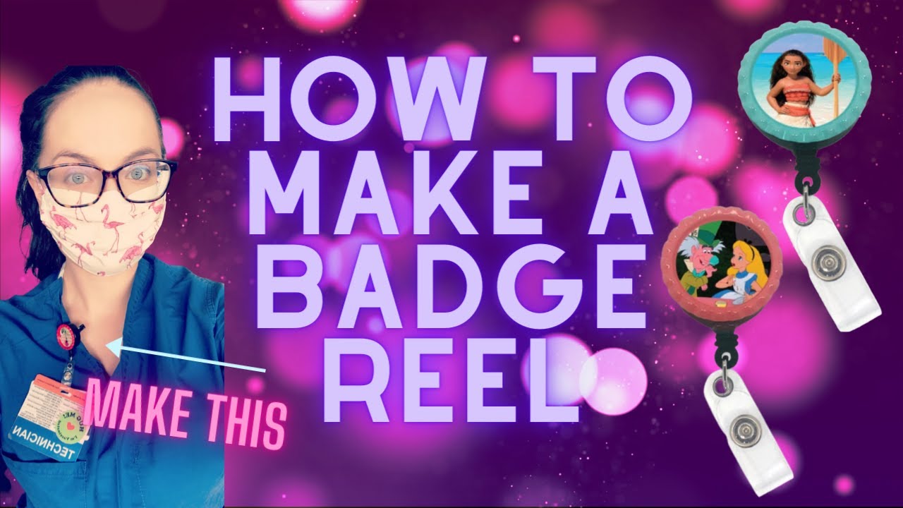 How to make a badge reel - custom badge reels, retractable badge tutorial, make your own ID badge