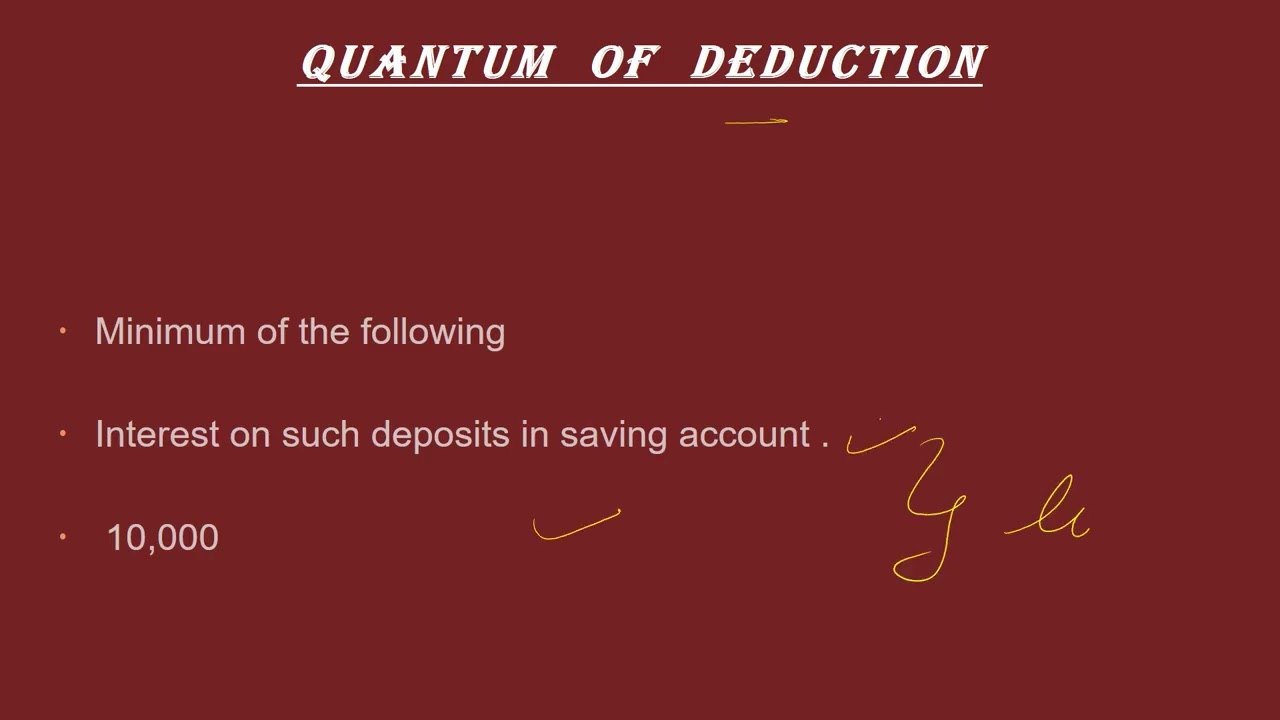 Section 80TTA Deduction | Save Tax on Savings Account Interest | Income Tax