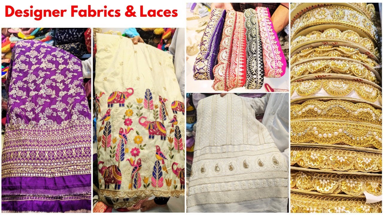 Boutique Style Latest Trendy Fabrics | Designer Laces Market | Hyderabad Fabrics Online Shopping