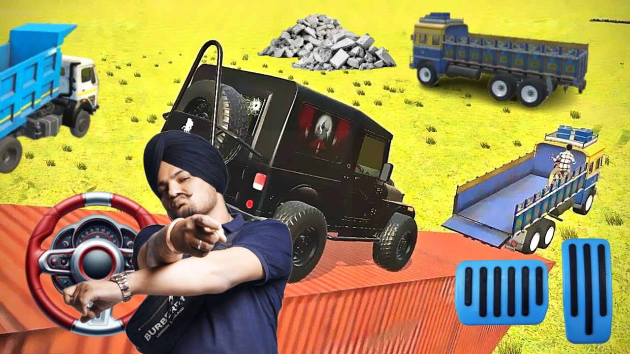 SIDHU MOOSE WALA jeep & TRUCK Loading 🔥😱 on Truck 🚛 | Realistic Gaming Simulation#games #truck #jeep