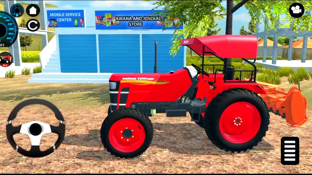 MAHlNDER YUVO 885 4×4 TRACTOR gaming video Indian 3D gaming video ટ્રેક્ટર વાળા વિડીયો