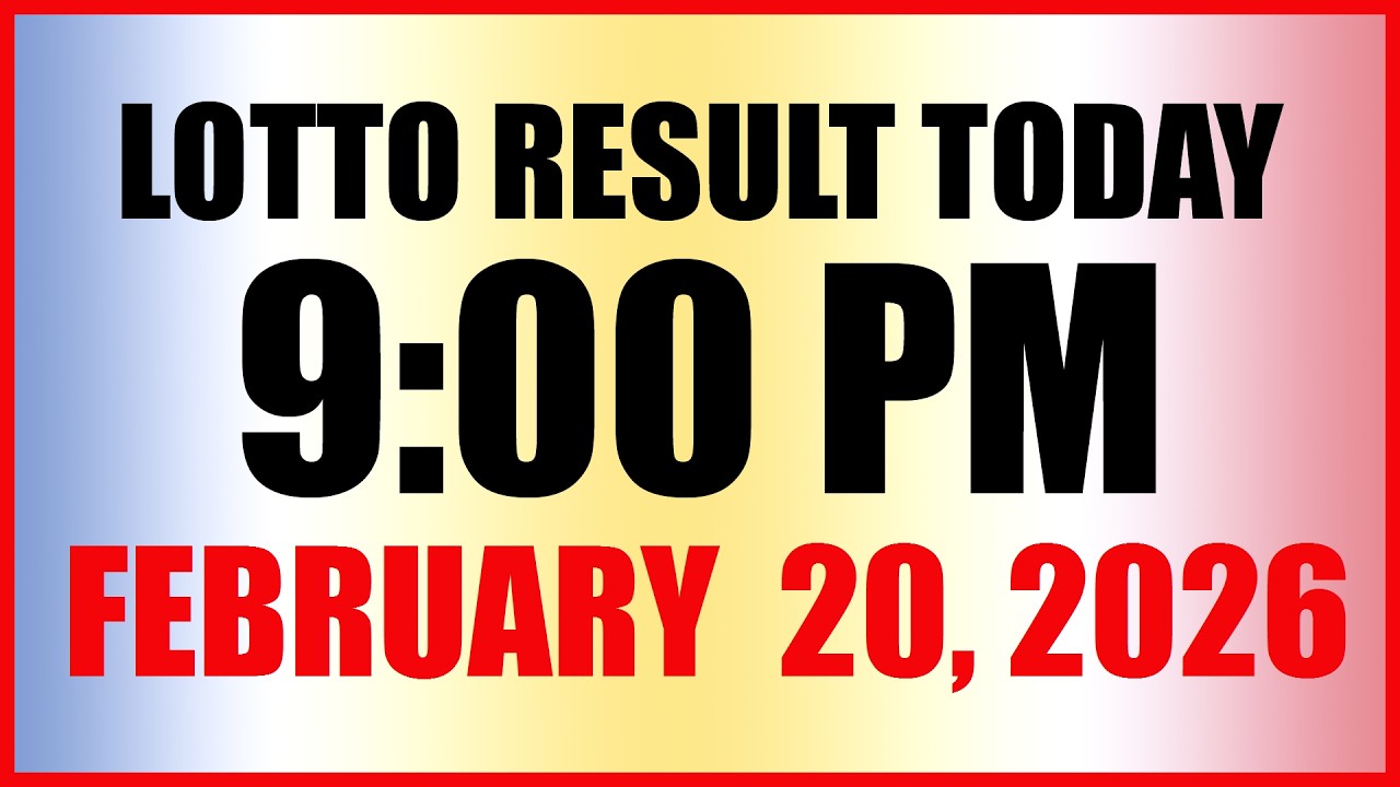 Lotto Result Today 9pm Draw February 20, 2026 Swertres Ez2 PCSO