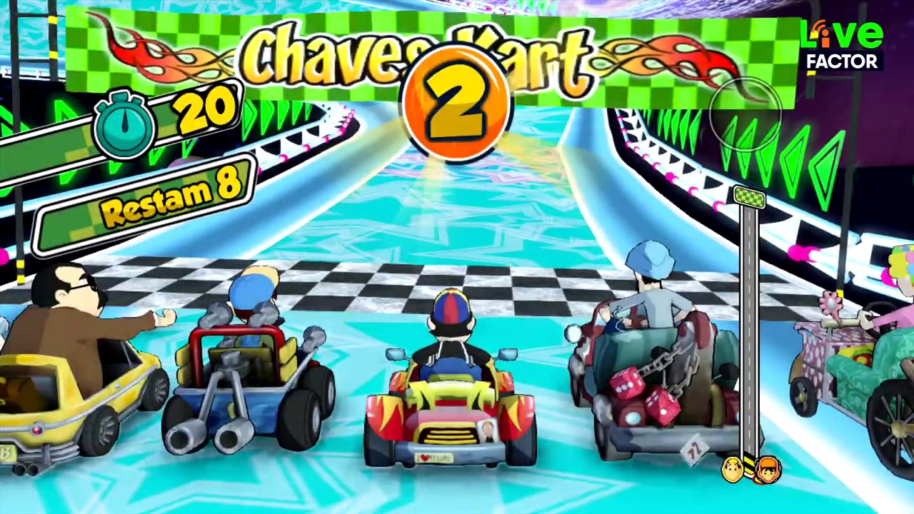 Gameplay - Quico em Torneio Professor Girafales - Chaves Kart - #Gameplay
