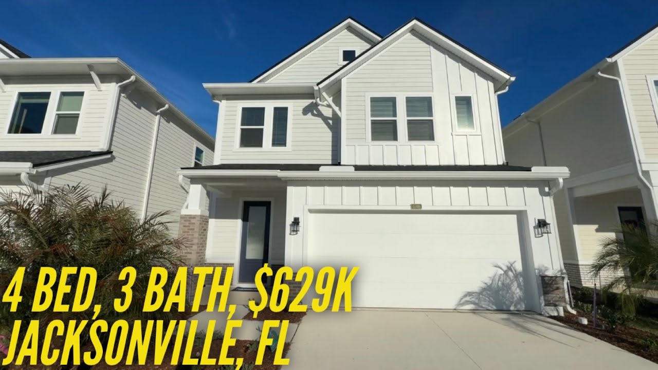 4BR/3BA Jacksonville, Florida—2.6k sqft, bonus room, lake/preserve setting, $630K