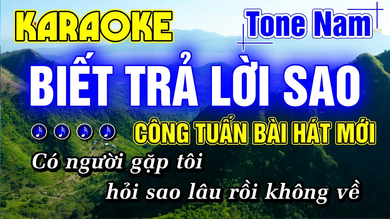 Biết Trả Lời Sao Karaoke Tone Nam Nhạc Sống Rumba Hay Dễ Hát NHẠC LÍNH CÔNG TUẤN BOLERO MỚI NHẤT
