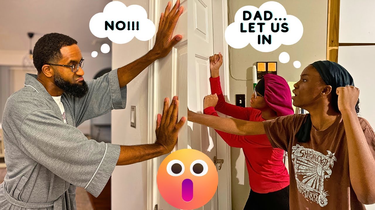 When you kick your daughters out of the house at night for being loud and keeping you up at night 🤯😴
