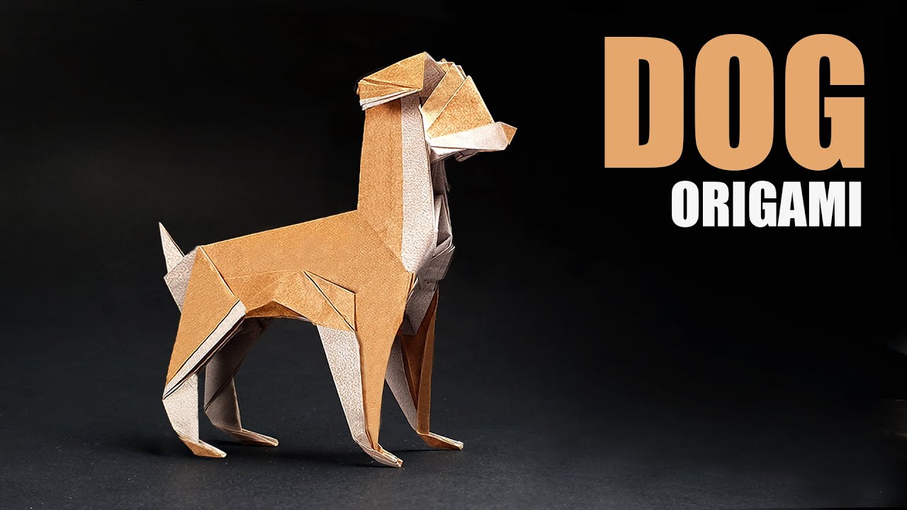 종이 한장으로 강아지 종이접기 【ORIGAMI DOG】