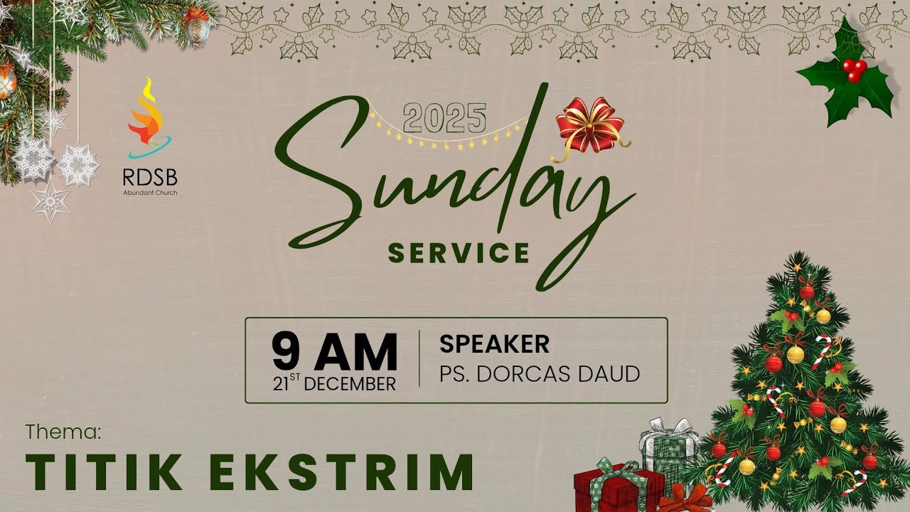 Titik Ekstrim - Ps. Dorcas Daud (Ibadah Online HOP ACC - Minggu, 21 Desember 2025)