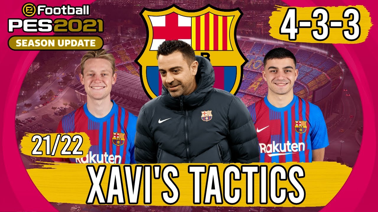 Recreate Xavi Hernandez's 4-3-3 Barcelona Tactics in PES 2021 | Custom Tactics Explained