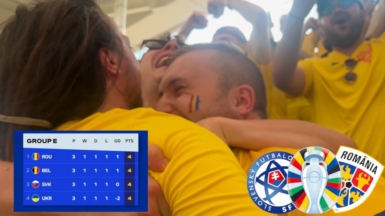 ROMANIA DRAW TO SLOVAKIA & WIN GROUP E! #euro2024 #roadto700 #svkrou