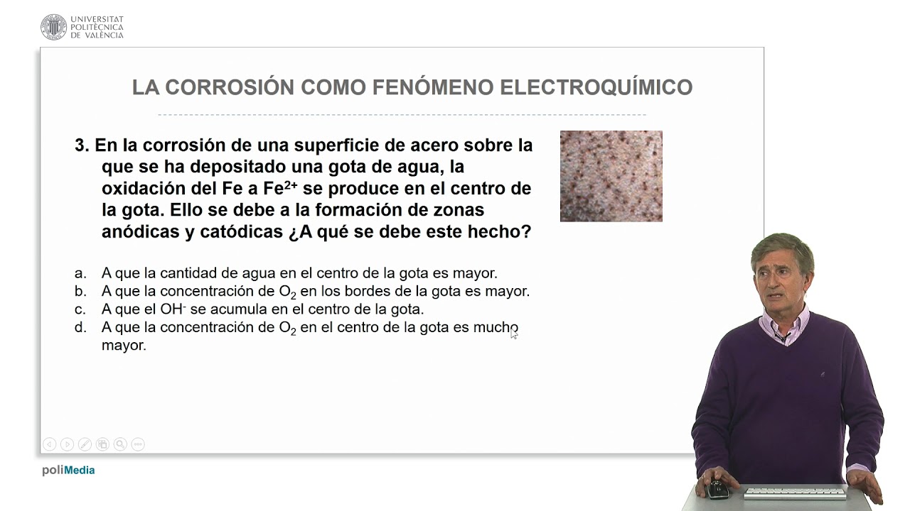 La corrosión como fenómeno electroquímico. Ejercicios prácticos | 21/37 | UPV