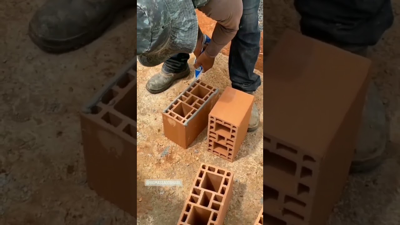 Obra r&aacute;pida sem cimento! 😱 #contru&ccedil;&atilde;o #obra #engenheiro