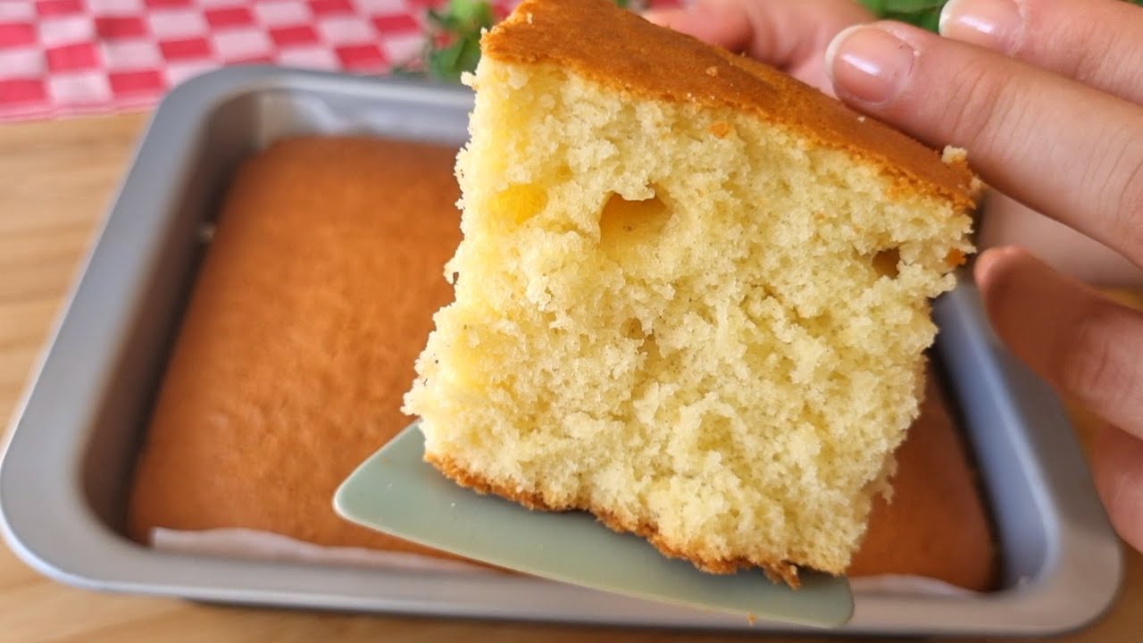 Gâteau au lait chaud! Recette rapide et facile.