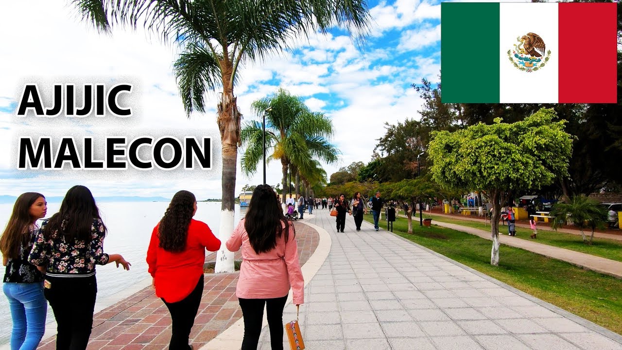 AJIJIC MEXICO 2018 MALECON  (boardwalk) WALK - LAKE CHAPALA 🇲🇽