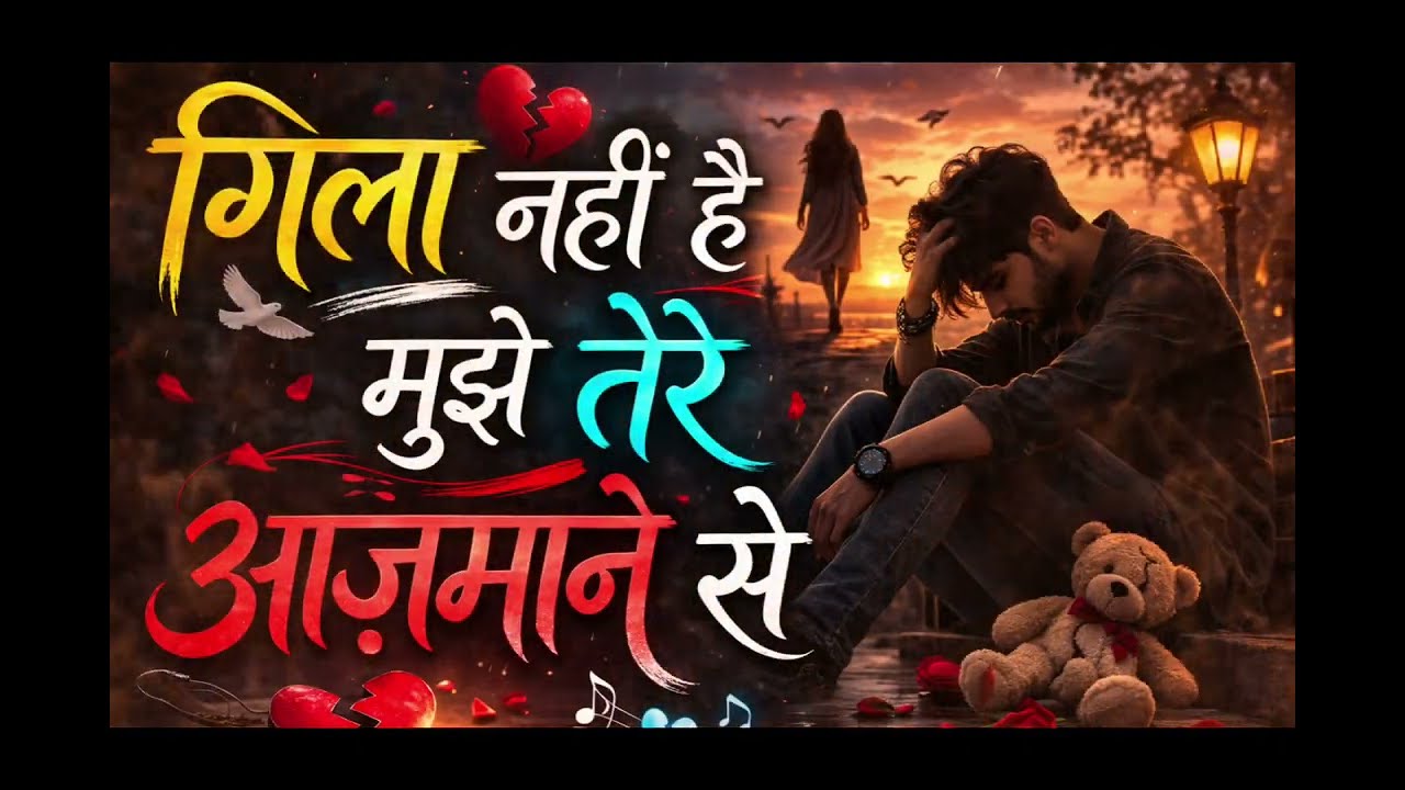 ❤️ गिला नहीं मुझे तेरे आजमाने से ❤️ heart touching songs❤️