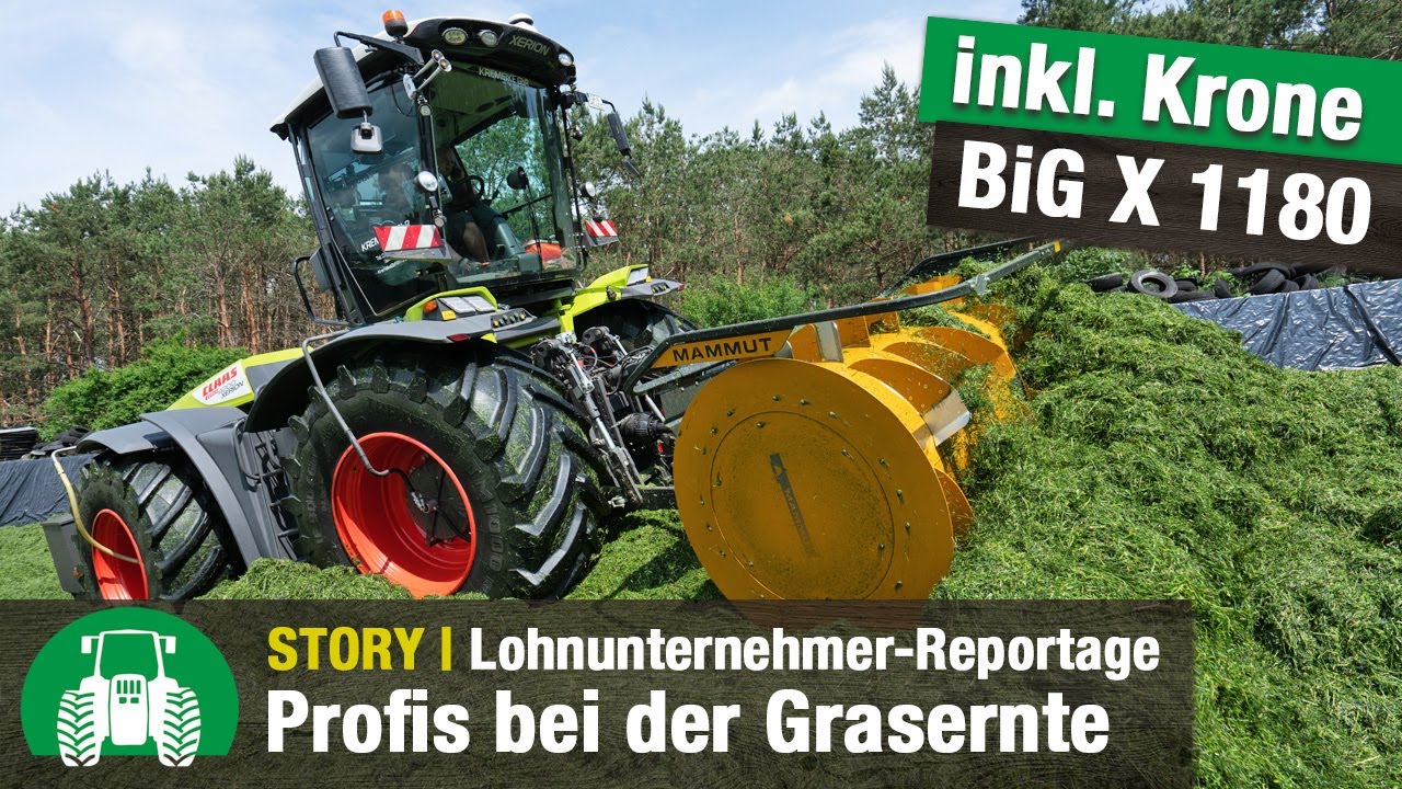 Agrardienstleistungen Günter Schütze | Grünfutterernte | Mammut Silo Fox Siloverteiler | Häcksler