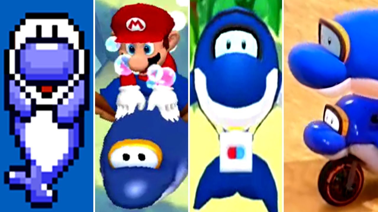 Evolution of Dolphin in Mario Games (1990-2025)