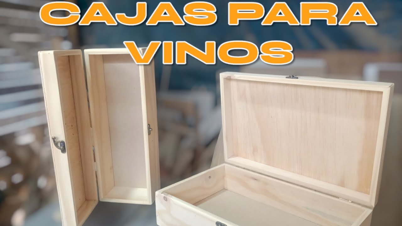 CAJAS PARA VINOS EN MADERA DE PINO