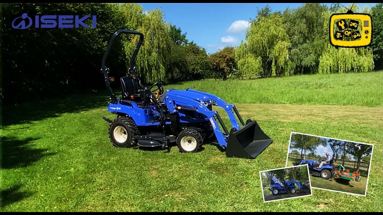 ISEKI TXGS24 Tractor with front end loader and mulching deck