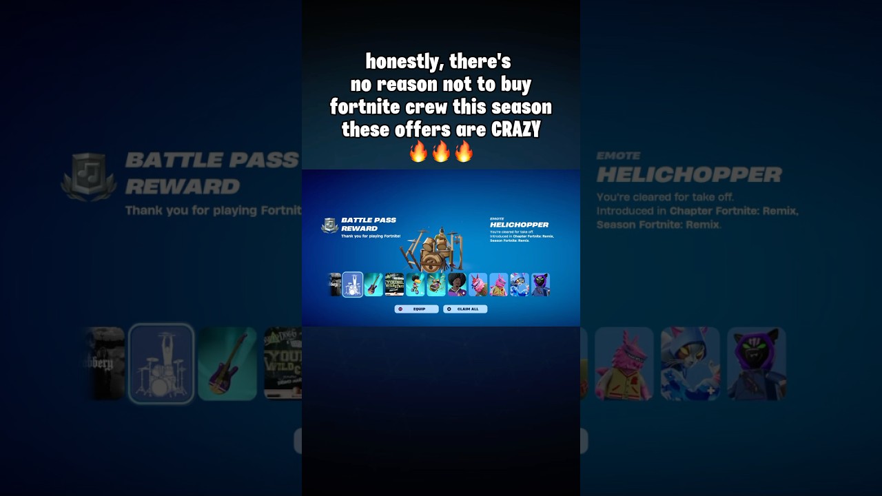 Why you NEED to buy Fortnite Crew this season