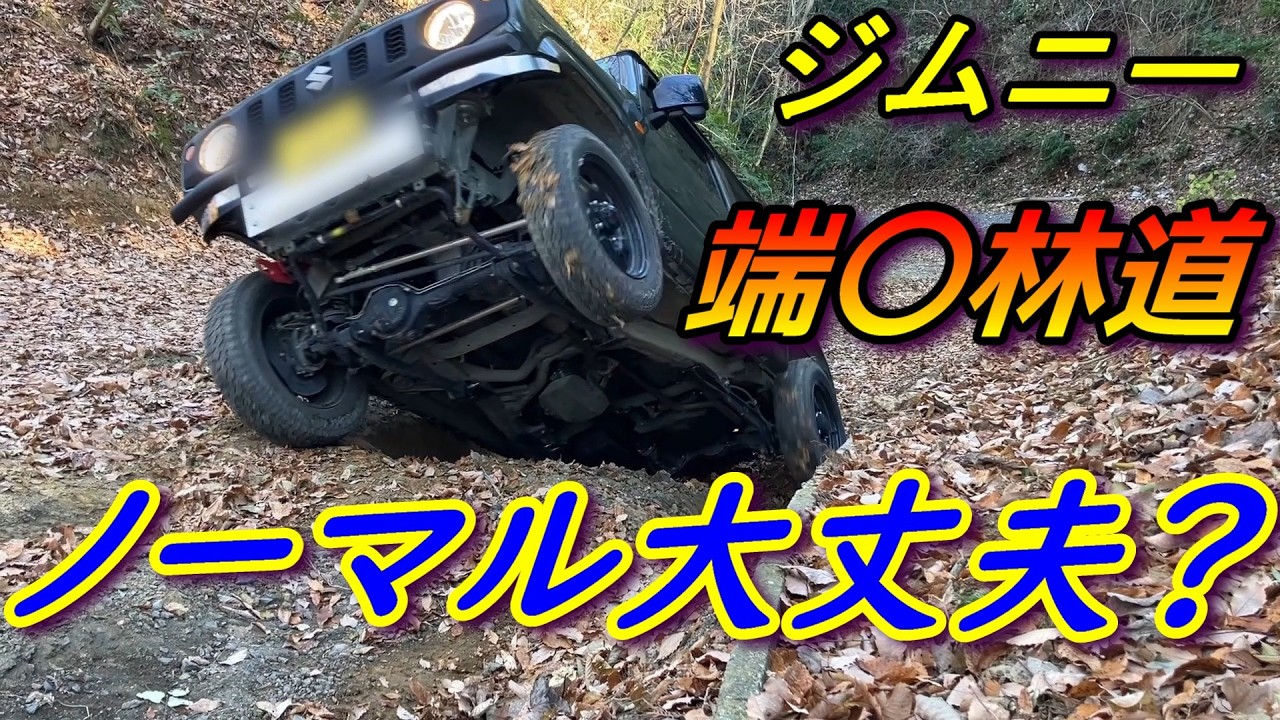 林道ツーリング難所去ってまた難所　ノーマルでも行けるのか？　＃ジムニー　＃Jimny　＃端上　＃林道　＃酷道 途中で出会った親切な人ありがとうございました