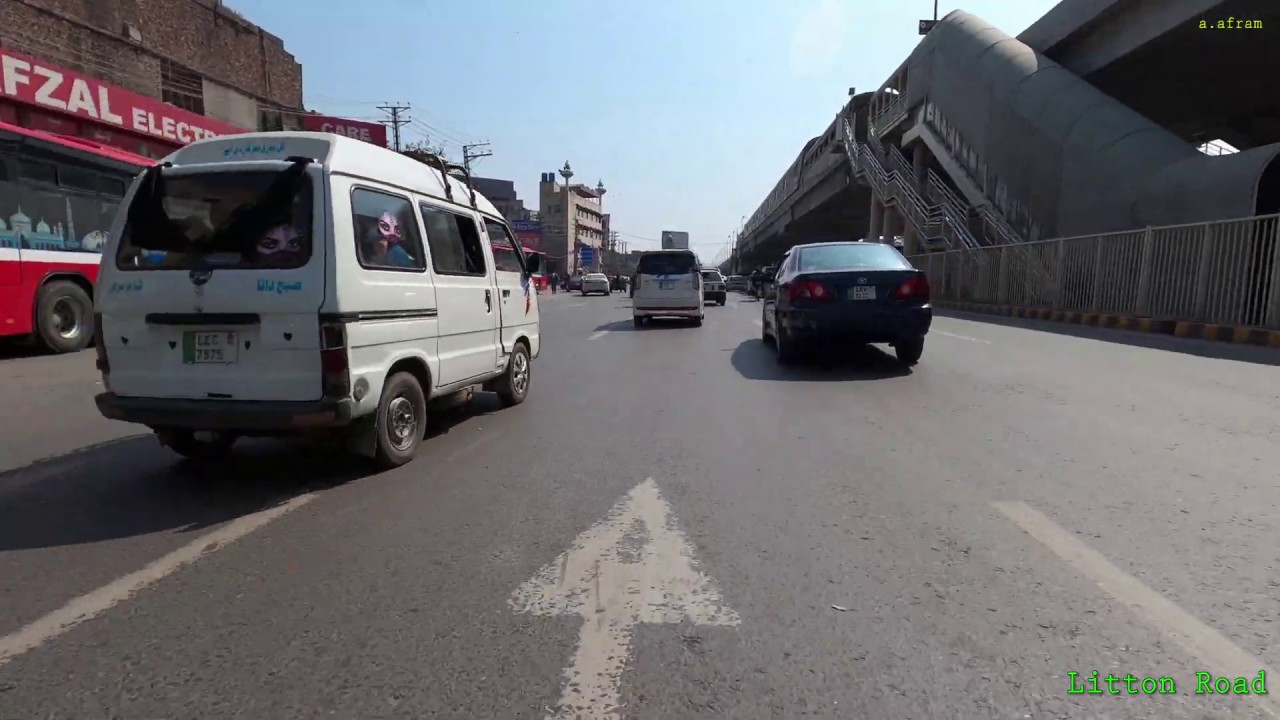 [4K] Driving to Lahore Zoo لاہور چڑیا گھر from Chauburji Islamia Park Lahore Pakistan