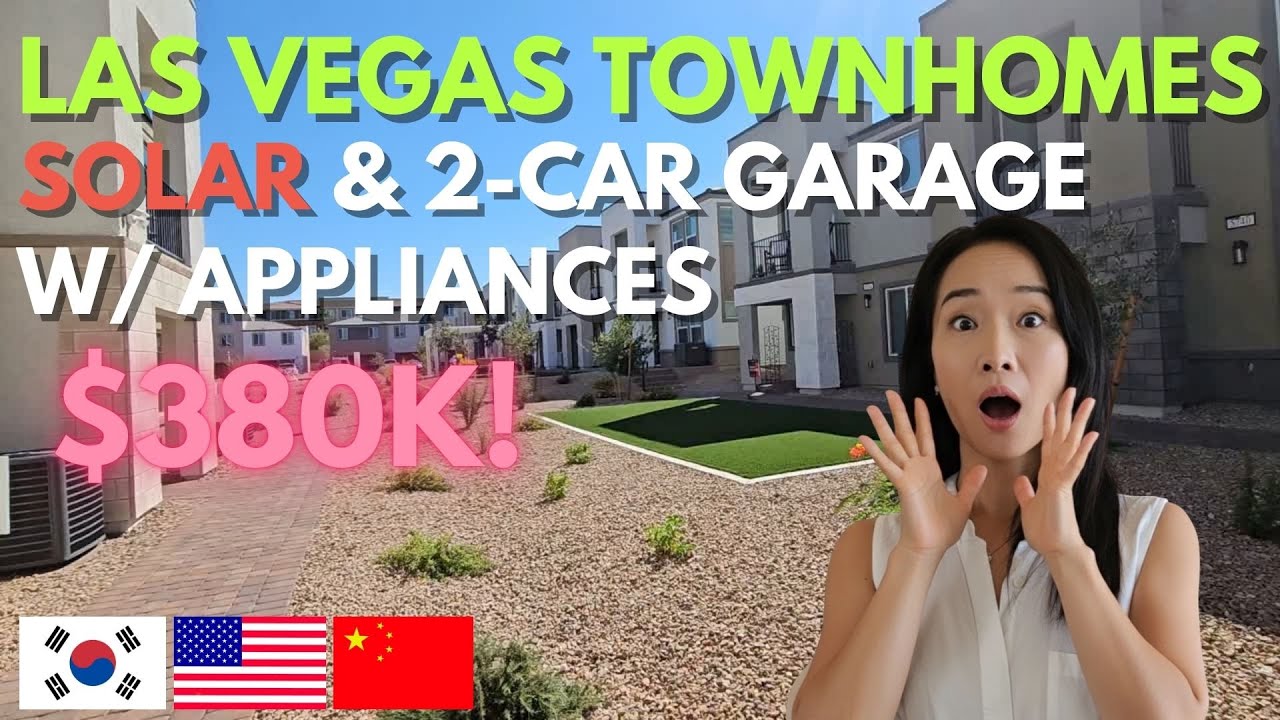 Las Vegas Townhomes Under $400K?! Full Tour + Amazing Incentives! Beazer Homes Majestic Point South
