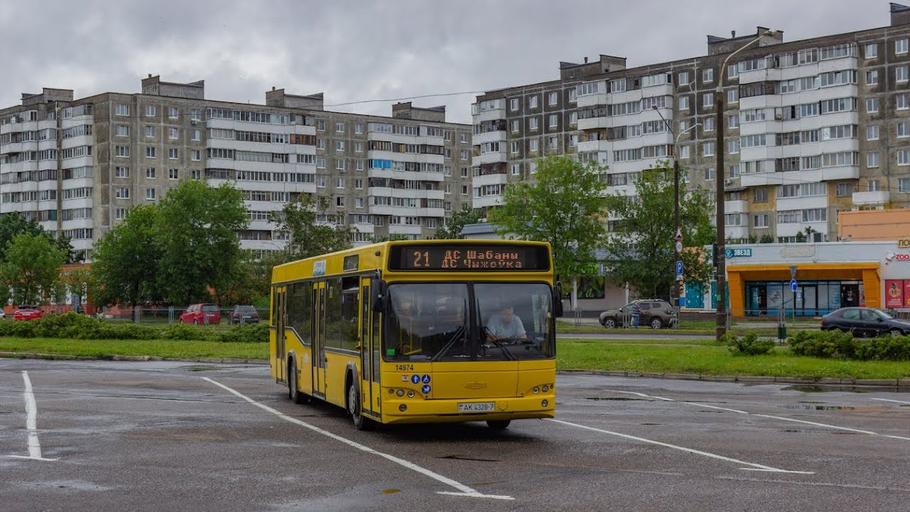 Минск, поездка в Автобусе МАЗ-103.465, (Гос.№ Ак 4328-7), маш.93 (06.02.2026)
