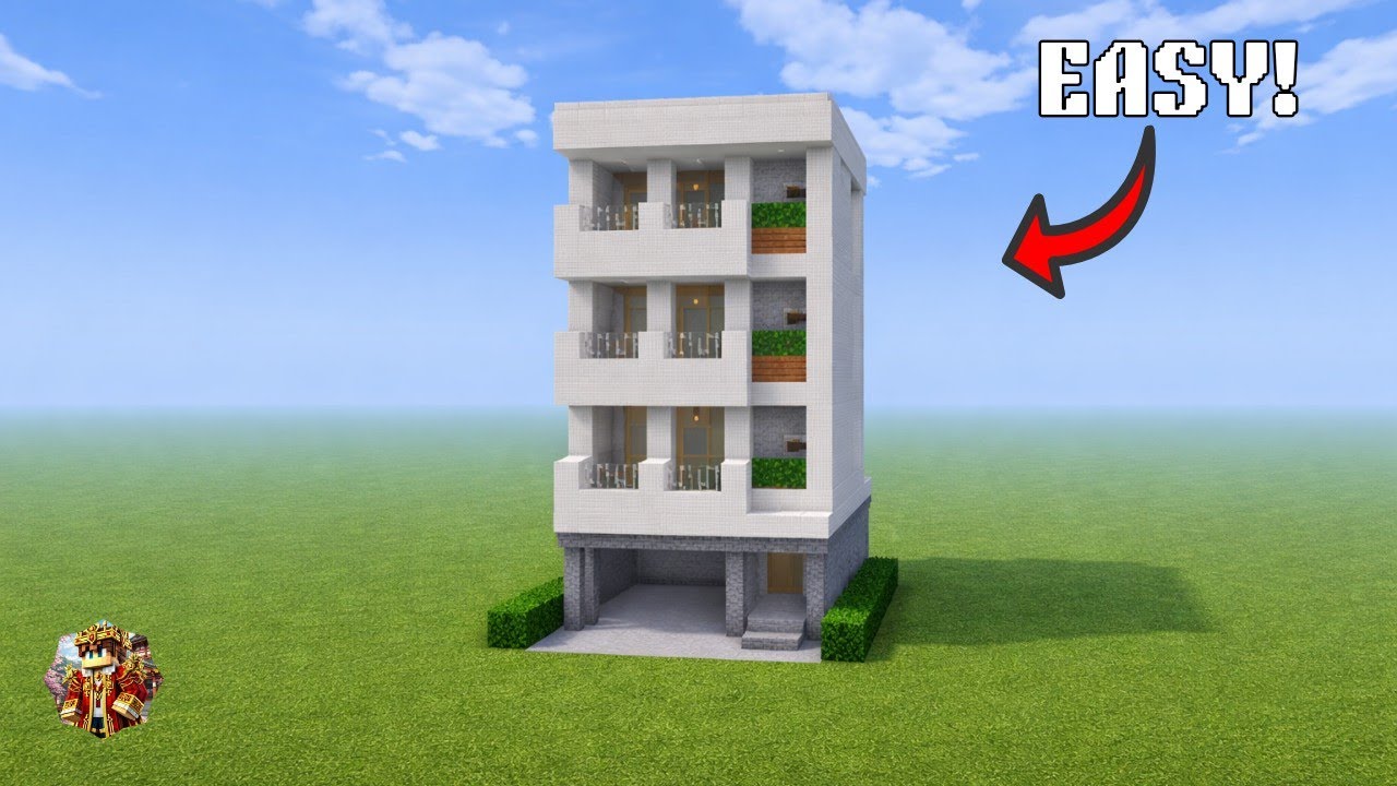 ⛏️How to Build a Apartment in Minecraft Tutorial | Easy Build 🏘️