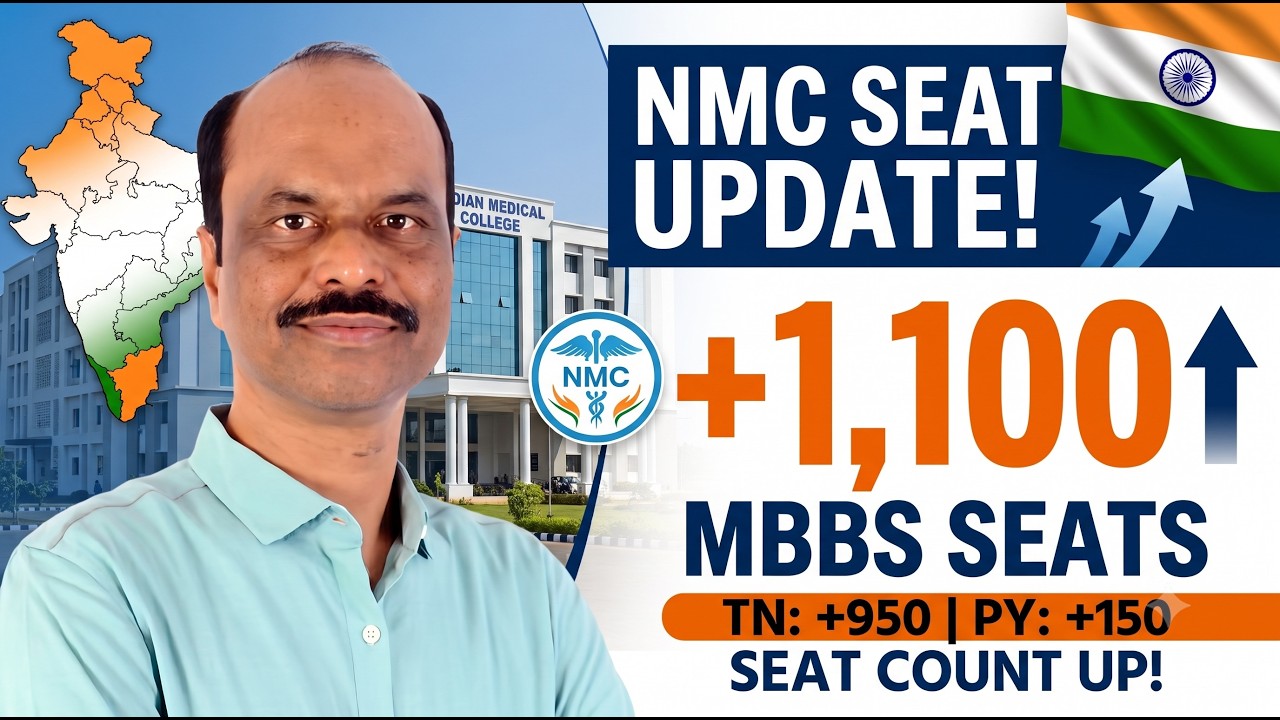 TN MBBS Seats Cross 14,000 | NMC Seat Matrix 2026 Update
