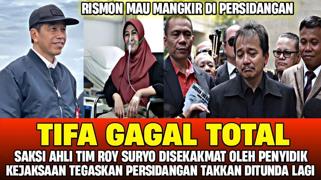 TIFA MENGAKU MENYERAH! SAKSI AHLI YG DIHADIRKAN GAGAL TOTAL, ROY SURYO TETAP TERSANGKA IJAZAH JOKOWI